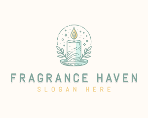 Scented Candlelight Candle logo design