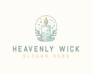 Scented Candlelight Candle logo design