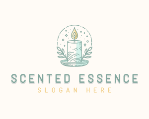 Scented Candlelight Candle logo design