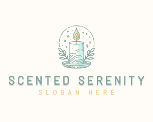 Scented Candlelight Candle logo design