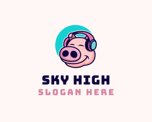 Piglet Headphone Music Logo