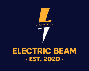 Electric Bolt Ripple logo design