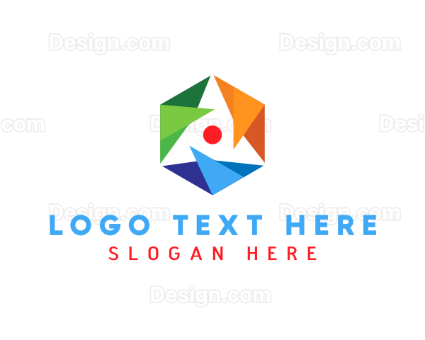 Modern Hexagon Architecture Logo