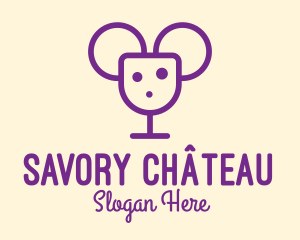 Mouse Wine Cheese Bar logo design