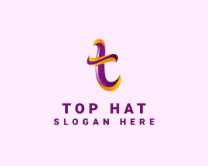 Colorful Letter T  logo design