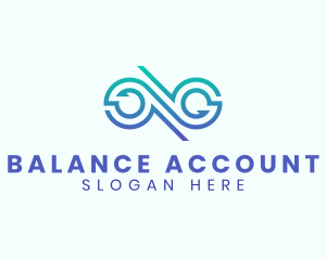 Infinity Accounting Loop logo design