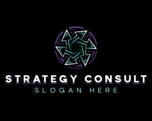 Arrow Vortex Consulting logo design