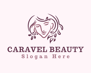 Woman Beauty Face logo design