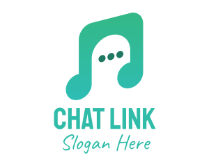 Music Chat App logo design