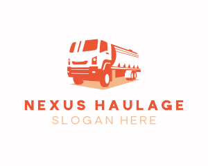 Oil Tank Truck Vehicle logo design