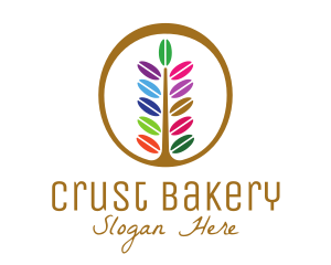 Bakery Macaroon Tree  logo design