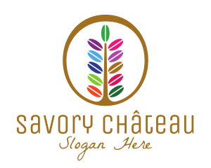 Bakery Macaroon Tree  logo design