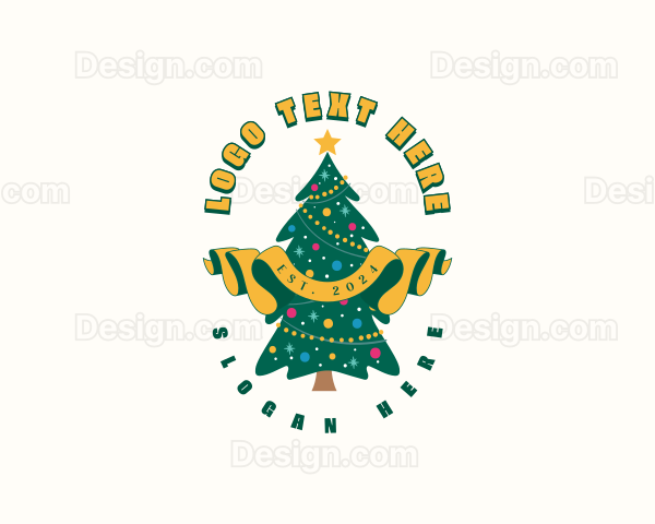 Christmas Tree Decoration Logo