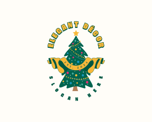 Christmas Holiday Decoration logo design