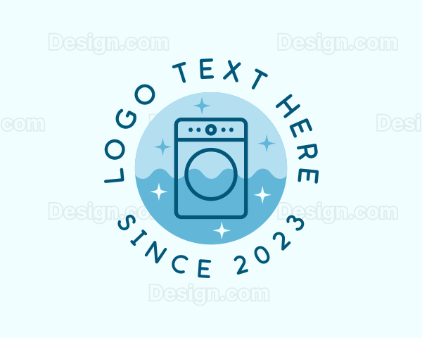 Washing Machine Laundry Logo