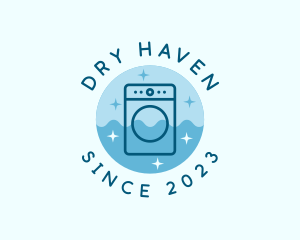 Washing Machine Laundry logo design