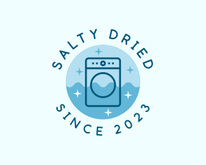 Washing Machine Laundry logo design