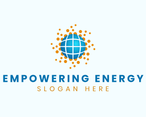 Global Solar Panel Energy logo design