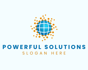 Global Solar Panel Energy logo design