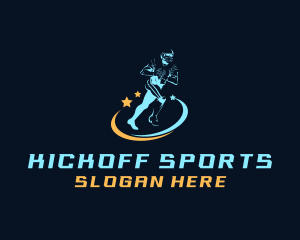 Football Player Athlete logo