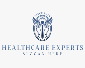 Caduceus Healthcare Doctor  logo design