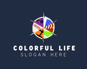 Colorful Ball Sports logo design