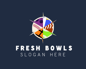 Colorful Ball Sports logo design