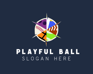 Colorful Ball Sports logo design