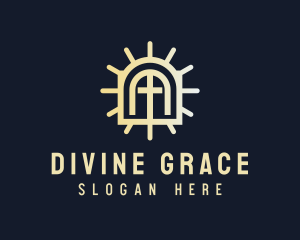 Catholic Church Altar logo design