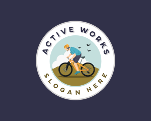 Sports Bike Cyclist logo design