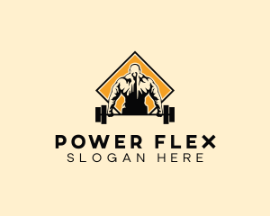 Muscle Workout Training logo design