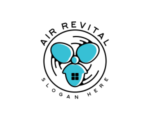 Home Air Cooling Fan logo design