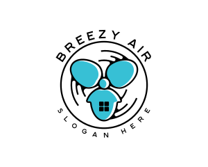 Home Air Cooling Fan logo design