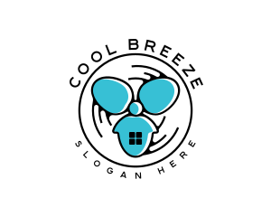 Home Air Cooling Fan logo design