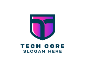 Generic Shield Letter T logo design