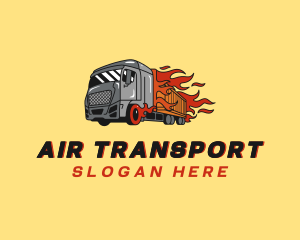 Express Flame Trucking logo design