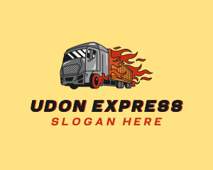 Express Flame Trucking logo design