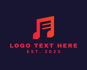 Music Note Letter E  logo
