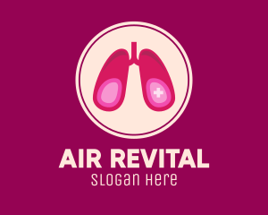 Medical Respiratory Lungs logo design