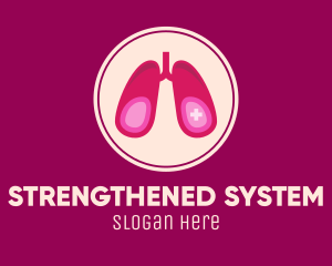 Medical Respiratory Lungs logo design