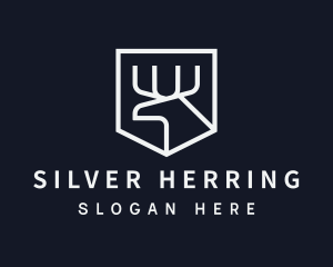 Silver Moose Shield  logo design