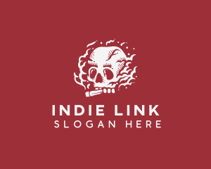 Hipster Skull Cigarette logo