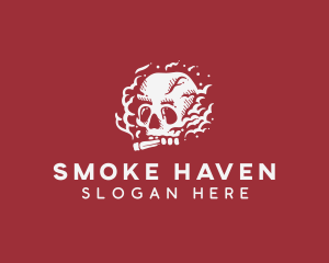 Hipster Skull Cigarette logo