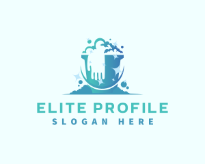 Bucket Glove Cleaning logo design