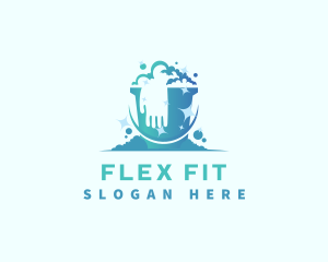 Bucket Glove Cleaning logo design