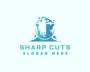 Bucket Glove Cleaning logo design