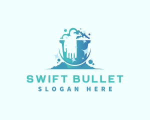 Bucket Glove Cleaning logo design