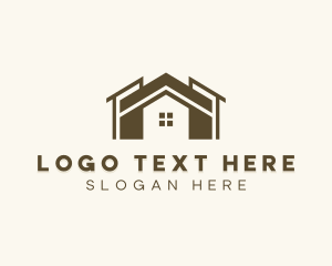 Minimalistic - Real Estate Roofing logo design