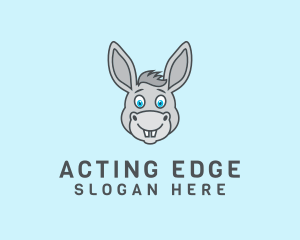 Donkey Horse Cartoon logo design