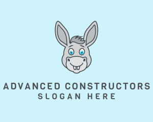 Donkey Horse Cartoon logo design